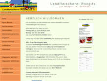 Tablet Screenshot of fleischerei-rongits.at